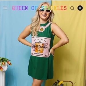 Adorable queen of champagne dress from queen of sparkles!